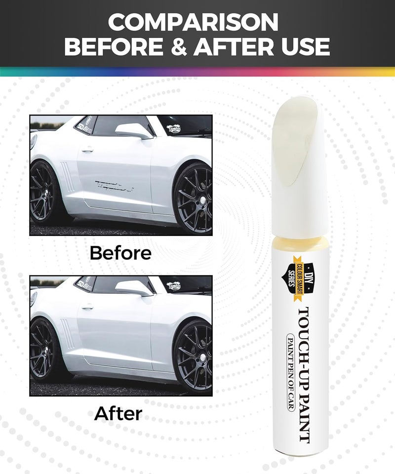 UBOG Car Paint Scratch Repair,Touch Up Paint for Cars,Touch Up Paint Pen,Car Accessories Car Scratch Repair,Car Touch Up Paint,Car Scratch Remover Pen,Car Paint Pen for Erase Car Scratches (White) - Image 2